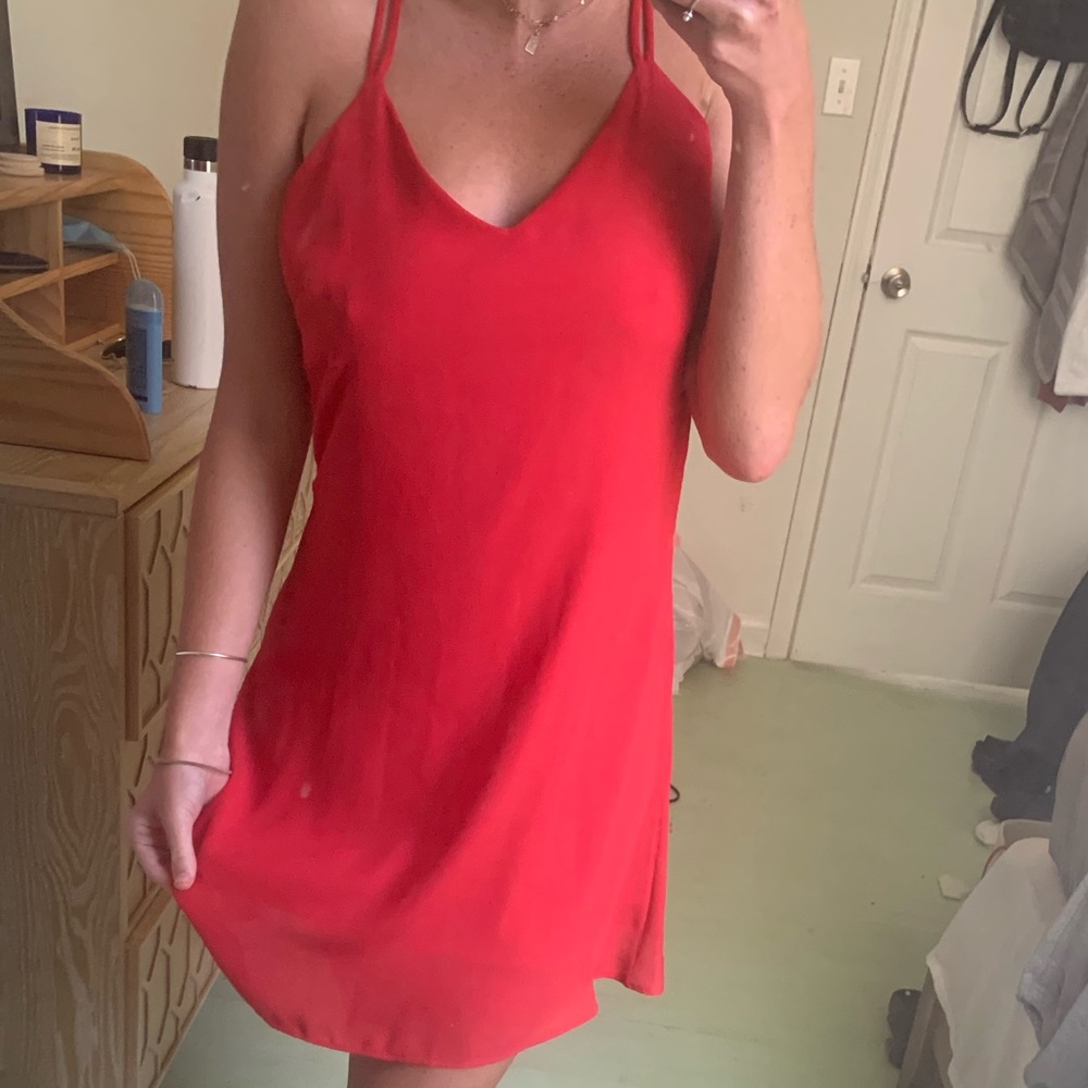 Cute flowy red dress